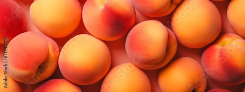 Fresh ripe peaches seamless texture background.