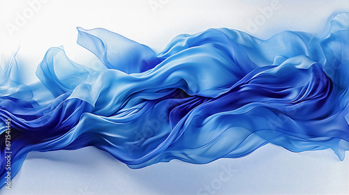 Flow of abstract swirling wave of liquid paint, abstract background Generative AI