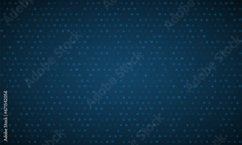 Blue background for Poker or Casino. Vector template for your design.