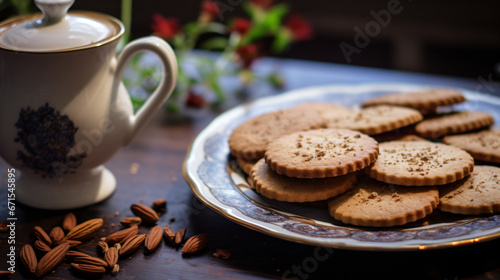 Cardamon and coffee biscuits
