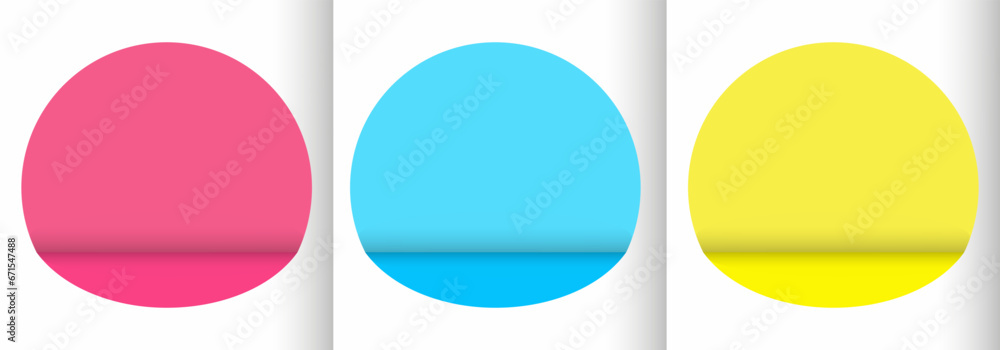 Set of white realistic 3d cylinder pedestal podium with pastel yellow, blue and pink in semi circle backdrop. Abstract vector rendering geometric platform. Product display presentation. Minimal scene. Set of white realistic 3d cylinder pedestal podium with pastel yellow, blue and pink in semi circle backdrop. Abstract vector rendering geometric platform. Product display presentation. Minimal scene.