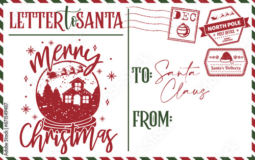 Letter To Santa - Santa Claus North Pole