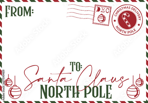 Letter To Santa - Santa Claus North Pole