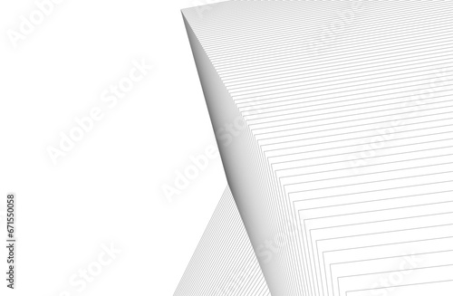 Abstract lines. Architecture geometric background.