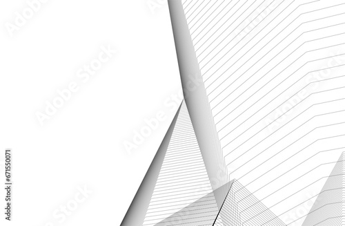 Abstract lines. Architecture geometric background.