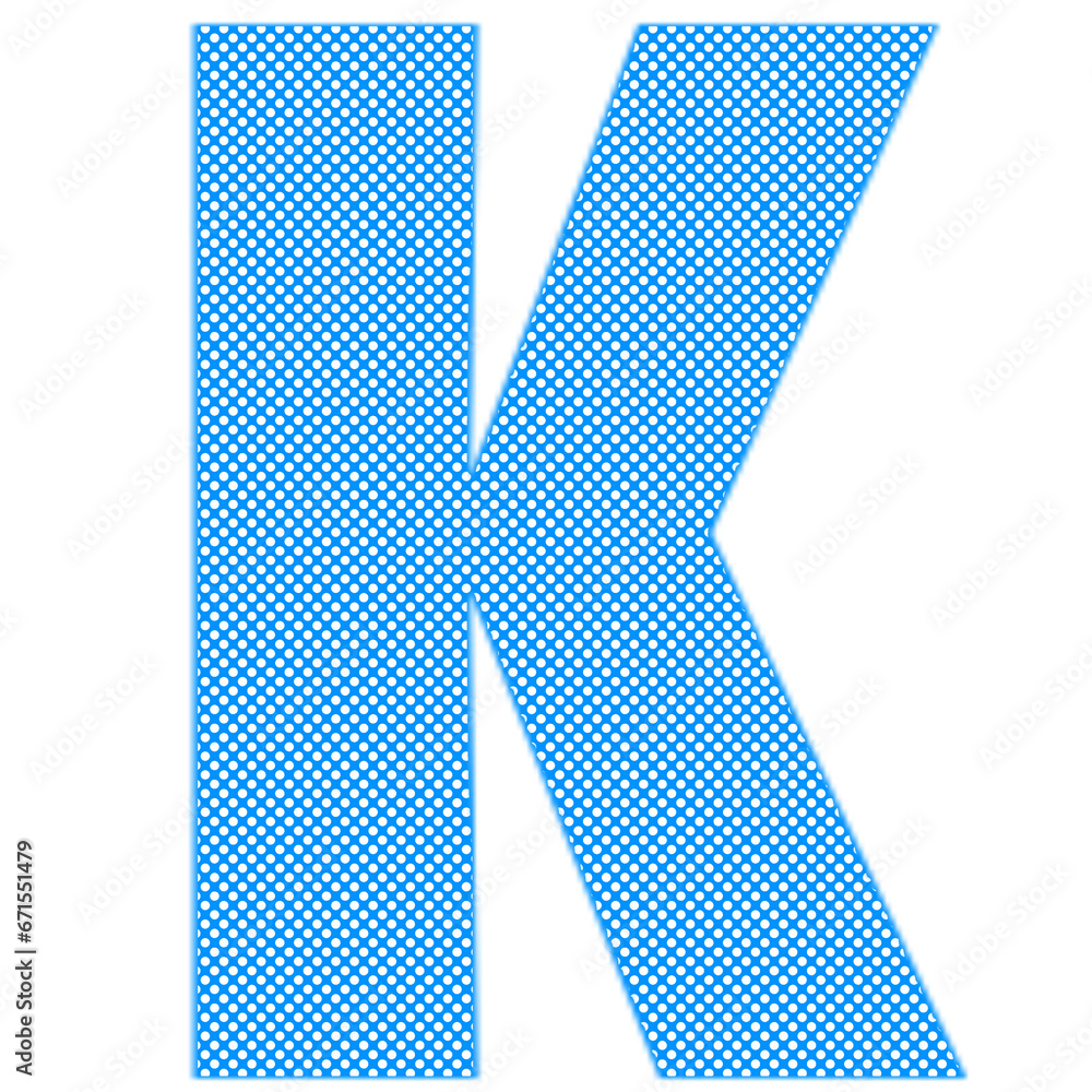 Blue polka dot english letters Blue polka dot english letters