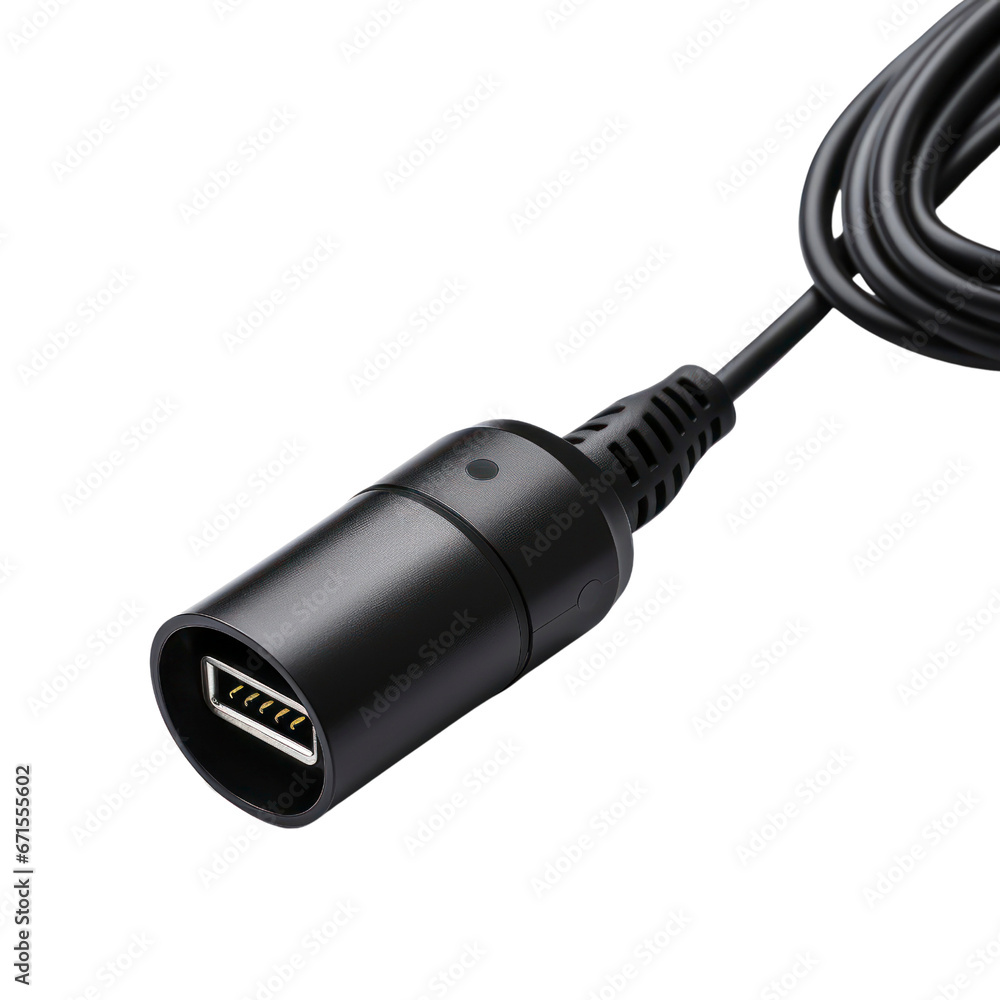 Car Charger on a isolated white background. Car Charger on a isolated white background.