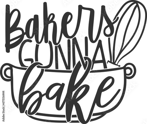 Bakers Gonna Bake - Kitchen Illustration