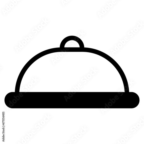 movable food cover dualtone icon