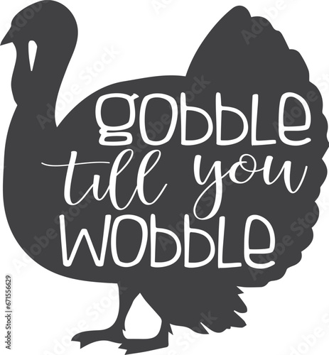 Gobble Till You Wobble - Kitchen Illustration