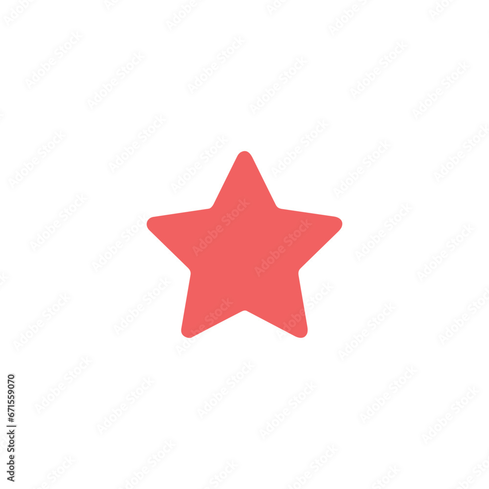 Obraz premium star icon vector on white background