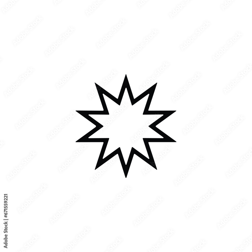  star icon vector on white background
