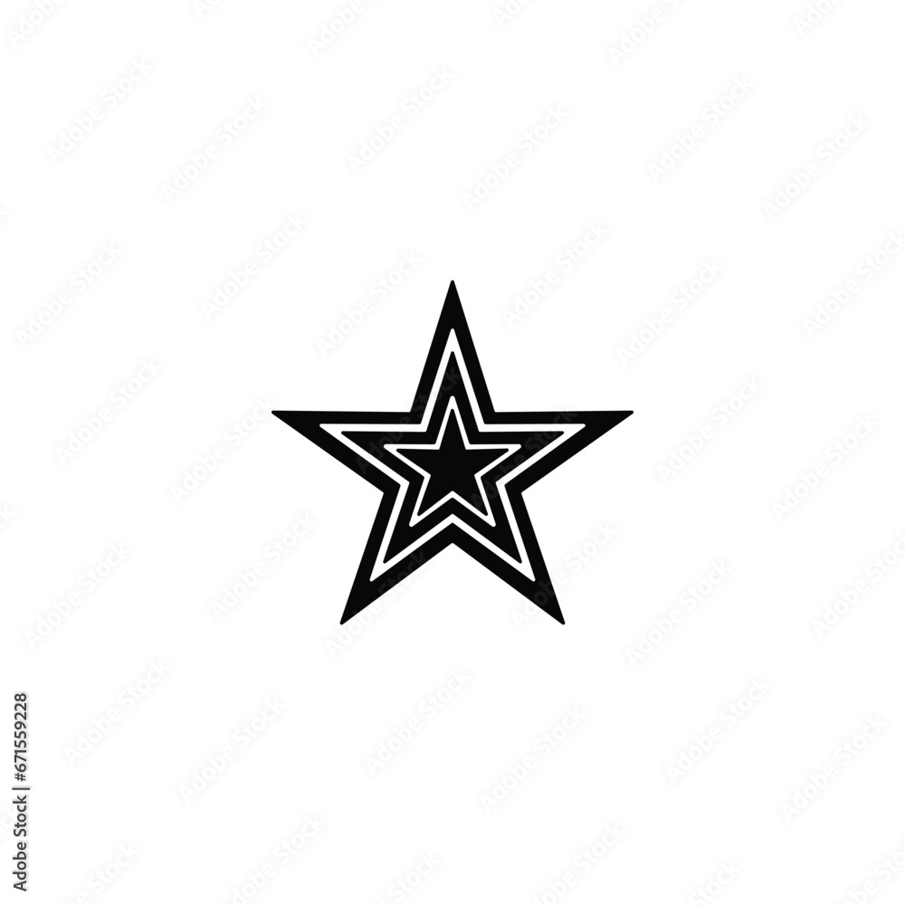 Obraz premium star icon vector on white background