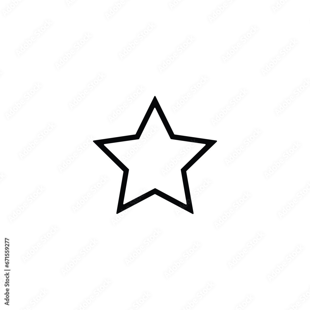 star icon vector on white background star icon vector on white background