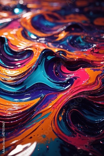 Abstract Background with Color Waves with generative ai