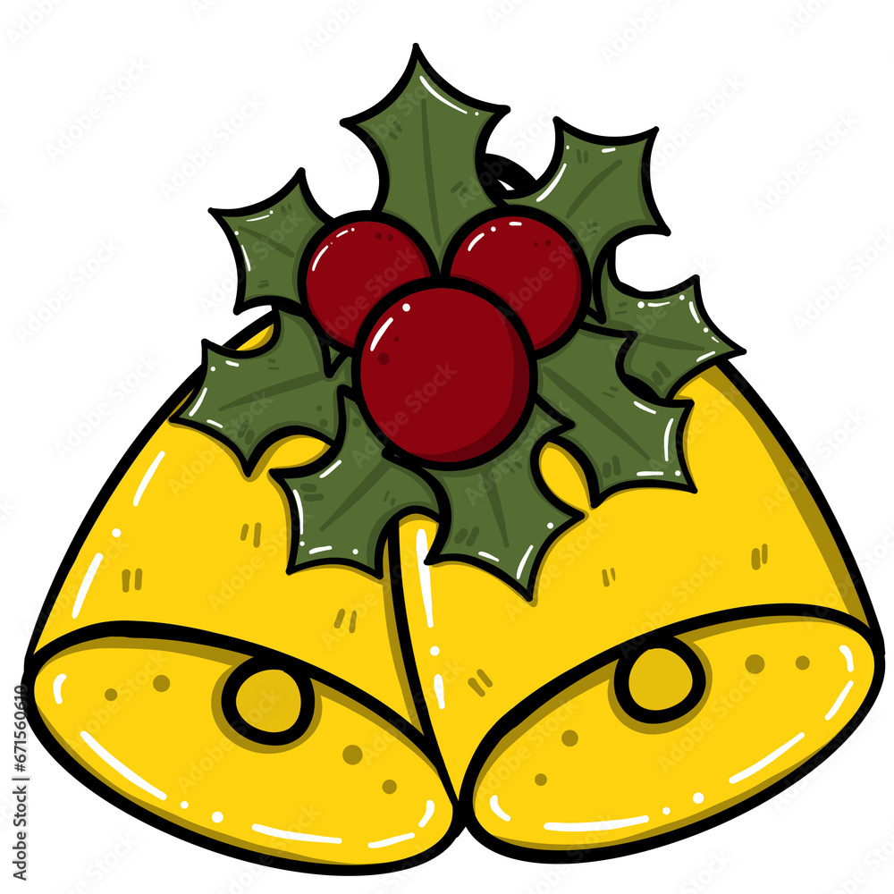 Fotografie christmas bell with holly