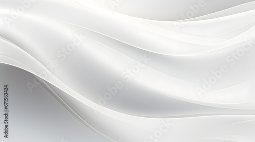 Abstract white and light gray wave modern soft luxury texture with smooth and clean vector subtle background illustration. Generative AI.