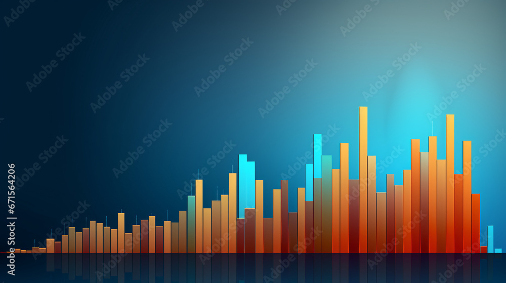 Business Growth Graph Background Image.