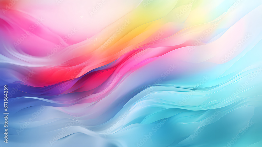 Fototapeta premium Fresh and beautiful colors abstract background. Generative AI.