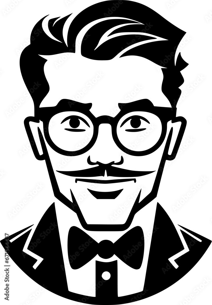 Teacher - Black and White Isolated Icon - Vector illustration Teacher - Black and White Isolated Icon - Vector illustration