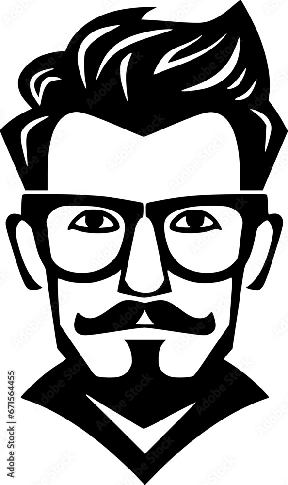 Teacher | Black and White Vector illustration Teacher | Black and White Vector illustration