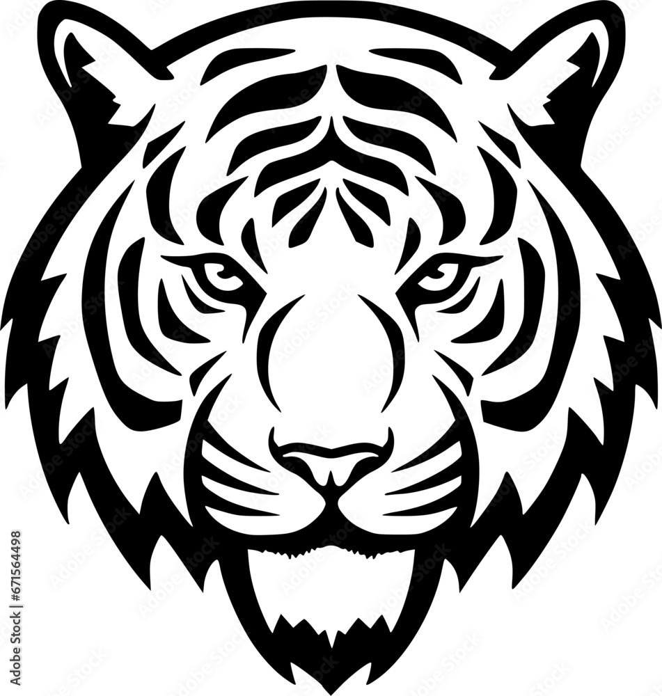 Tiger - Minimalist and Flat Logo - Vector illustration Tiger - Minimalist and Flat Logo - Vector illustration