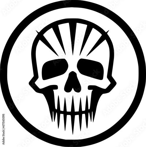 Death | Minimalist and Simple Silhouette - Vector illustration