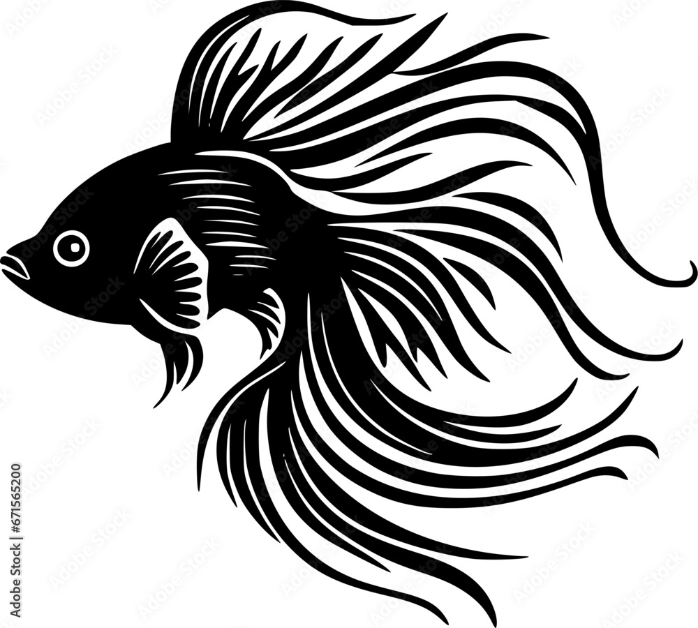 Fish - High Quality Vector Logo - Vector illustration ideal for T-shirt graphic Fish - High Quality Vector Logo - Vector illustration ideal for T-shirt graphic