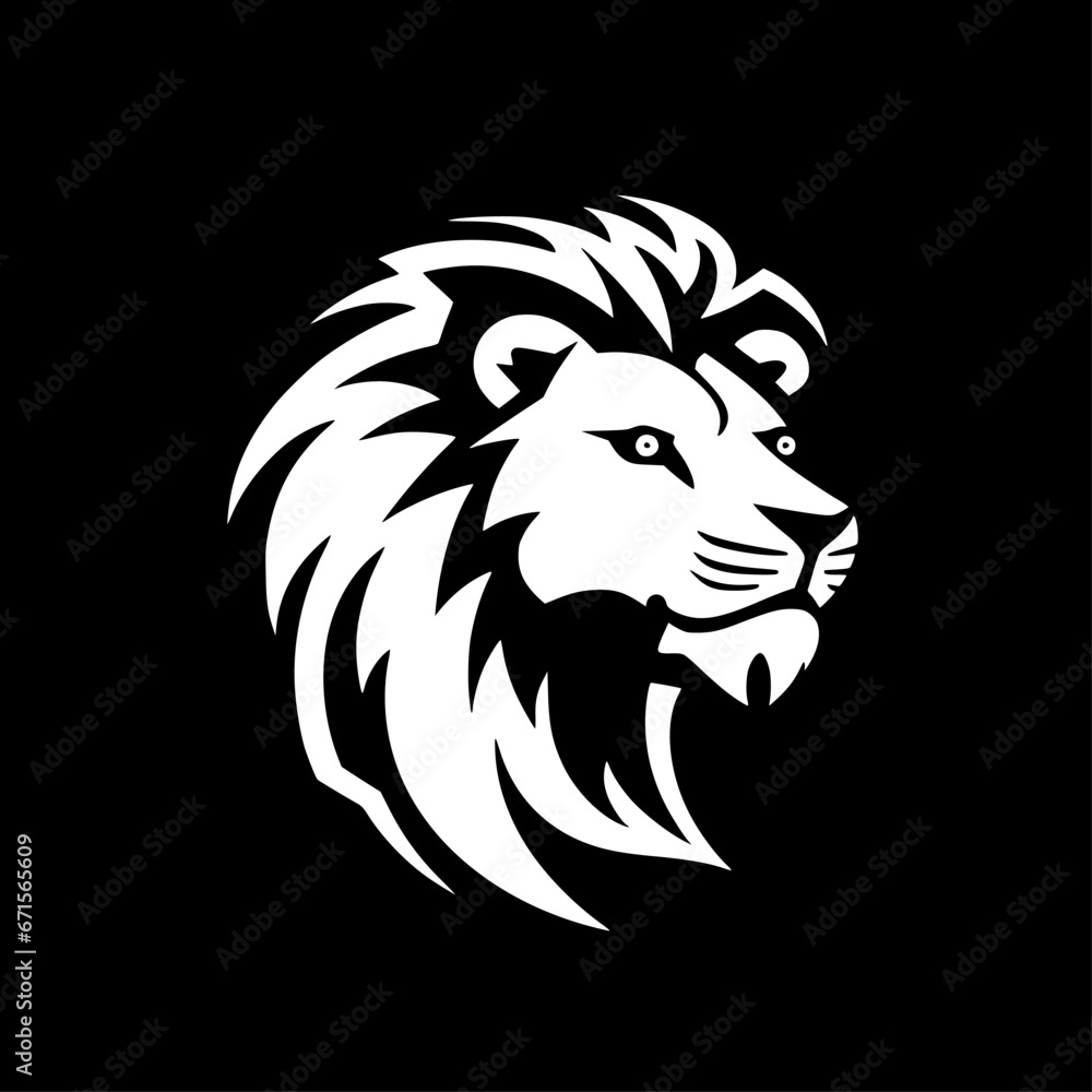 Fototapeta premium Lion - Minimalist and Flat Logo - Vector illustration
