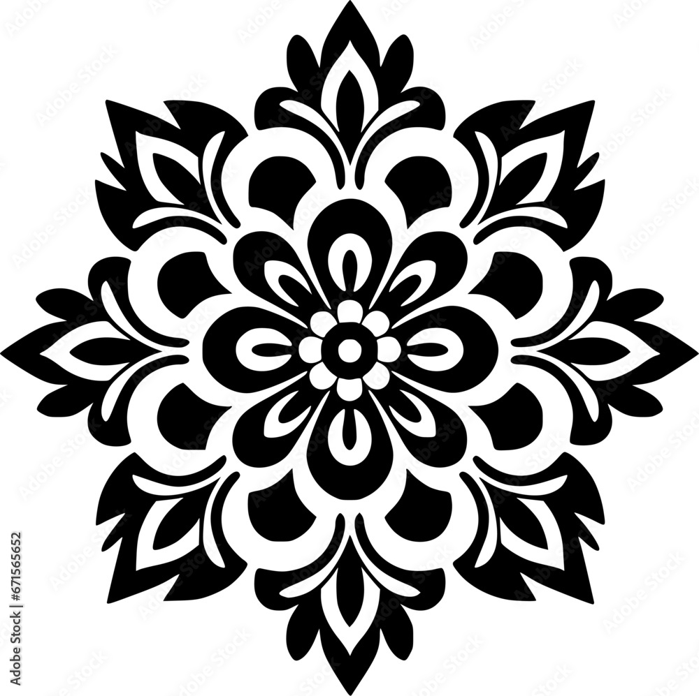 Mandala - Minimalist and Flat Logo - Vector illustration Mandala - Minimalist and Flat Logo - Vector illustration