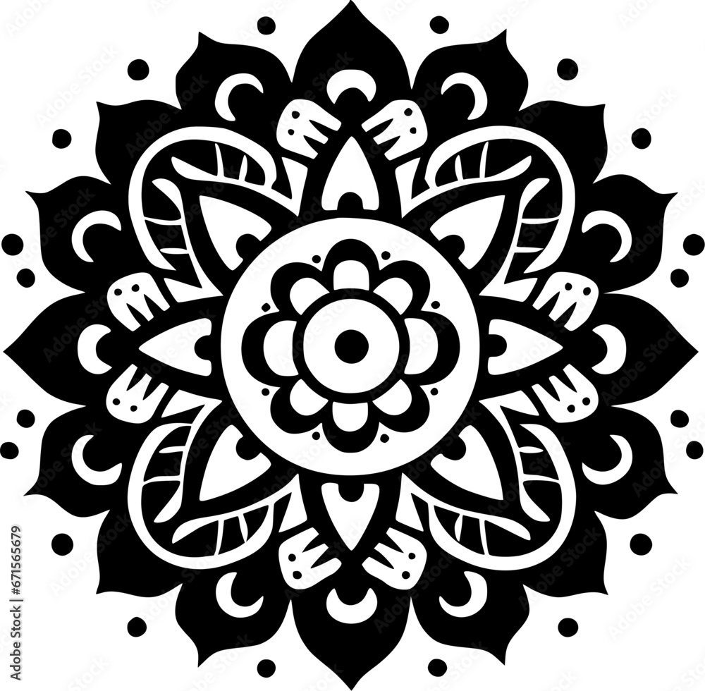 Mandala | Minimalist and Simple Silhouette - Vector illustration Mandala | Minimalist and Simple Silhouette - Vector illustration