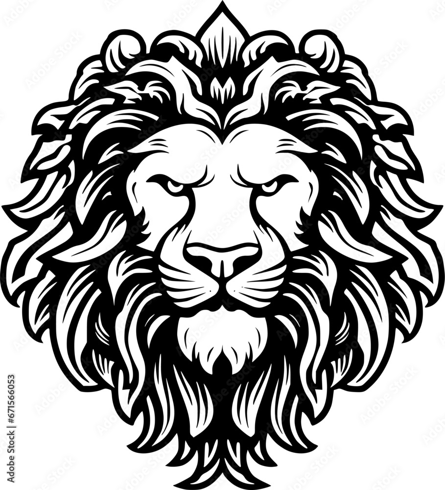 Lion - Minimalist and Flat Logo - Vector illustration Lion - Minimalist and Flat Logo - Vector illustration