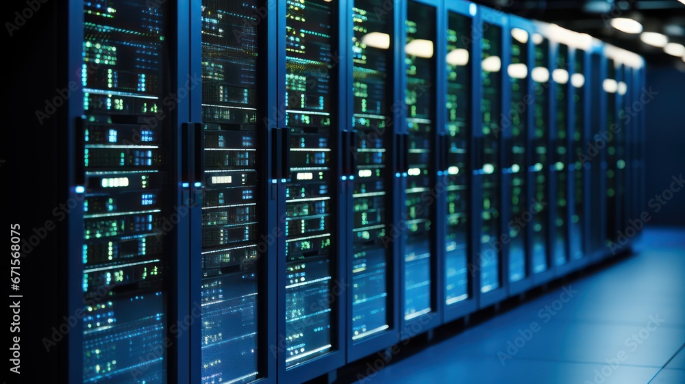 Server Room's Complex Hardware Represents Critical Infrastructure Powering Digital Services Server Room's Complex Hardware Represents Critical Infrastructure Powering Digital Services