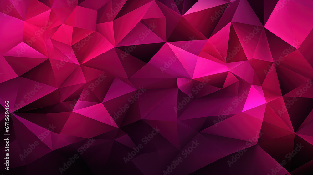 Low Poly Energetic Magenta Triangle Mosaic Background Low Poly Energetic Magenta Triangle Mosaic Background