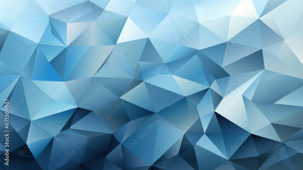 Low Poly Triangle Mosaic Background in Ice Blue Low Poly Triangle Mosaic Background in Ice Blue