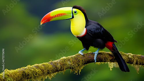 Keel-billed toucan found in Costa Rica.