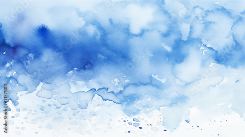 Blue watercolor overlay background.