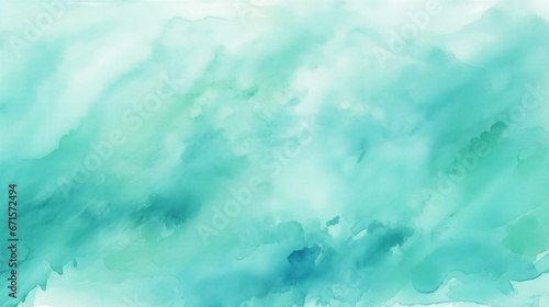 Aquamarine watercolor background