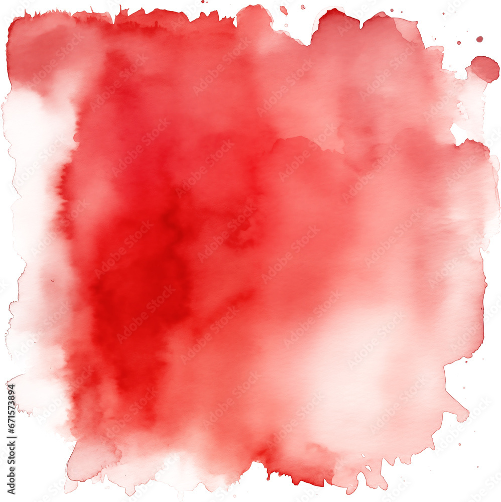 watercolor transparent Red element overlay spot texture