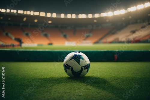 football in the score stadium Generative AI