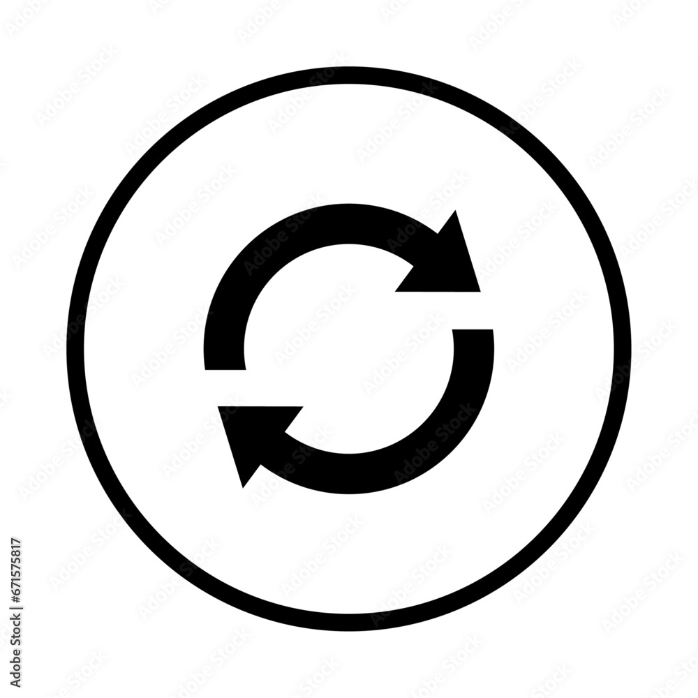 arrow refresh reload sync circle icon vector design arrow refresh reload sync circle icon vector design
