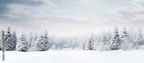 Trees covered in snow © 2rogan