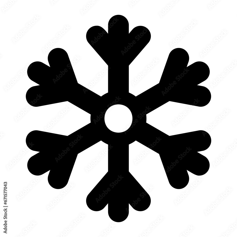 Fototapeta premium snowing glyph icon