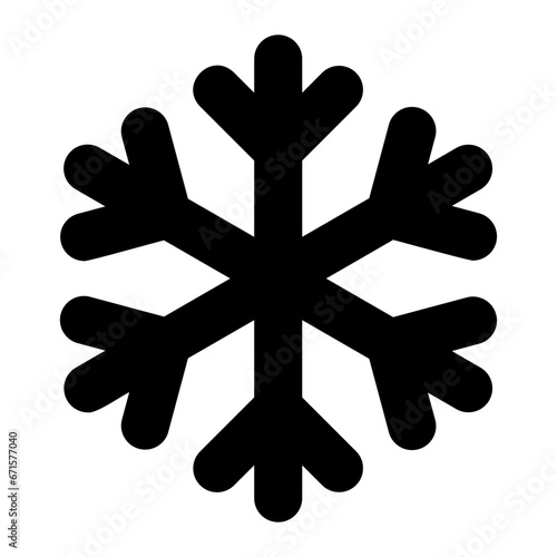 snow glyph icon