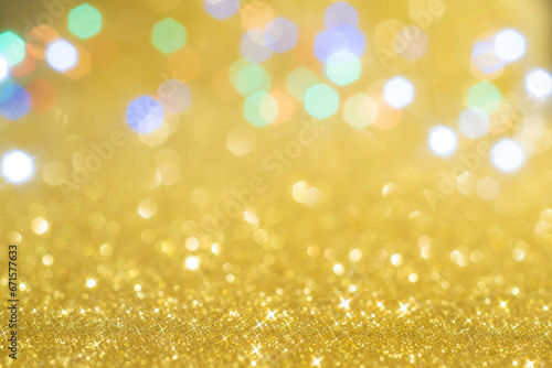 golden background glitter, Bokeh and color lights