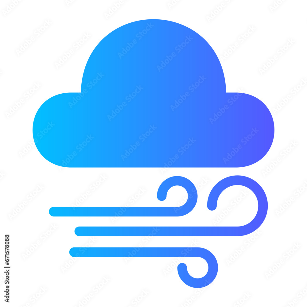 blowing gradient icon blowing gradient icon