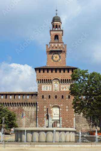  Castello Sforzesco in Milan Italy