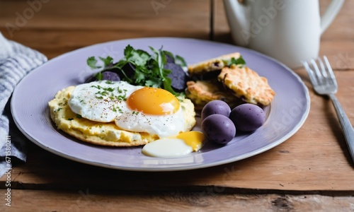 A breakfast plate of eggs