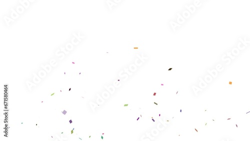 Confetti. Confetti Particles.  With Alpha Matte Channel.