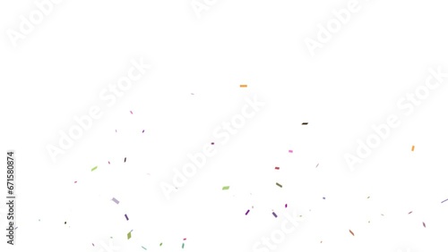 Confetti. Confetti Particles.  With Alpha Matte Channel.